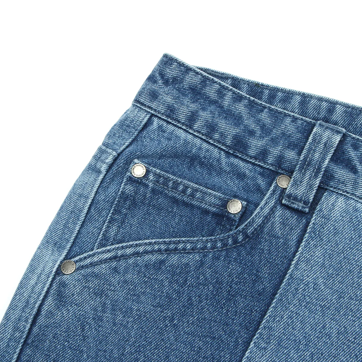 Blocked Relaxed Denim Pant
