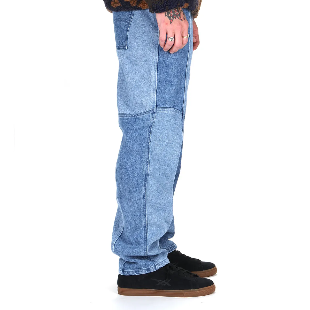 Blocked Relaxed Denim Pant