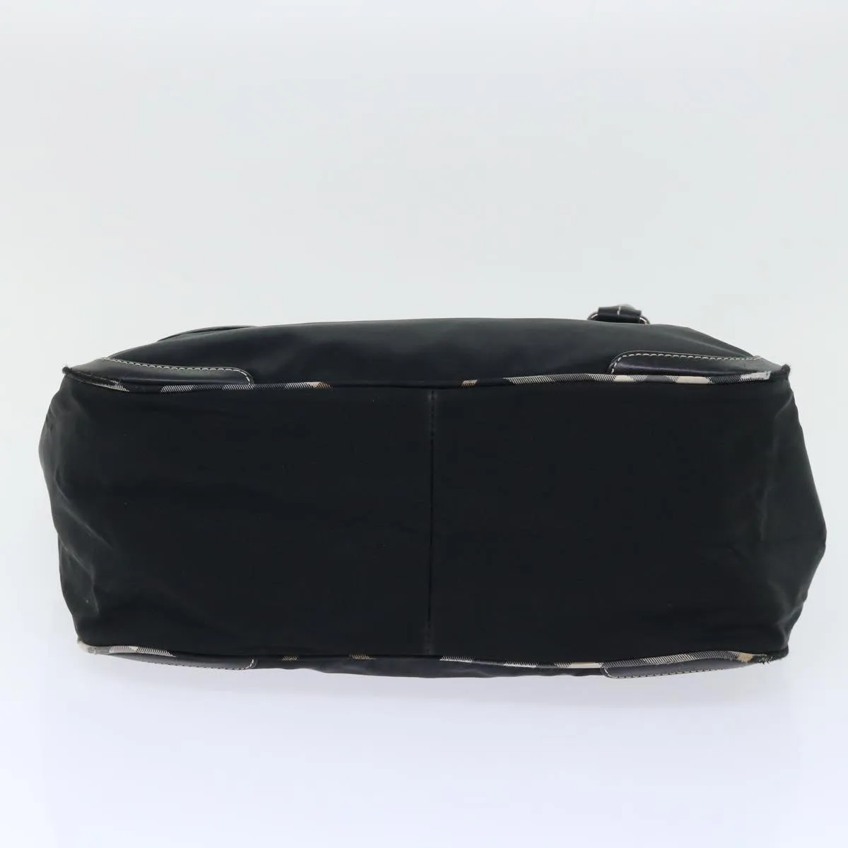 BURBERRY Blue Label Shoulder Bag Nylon Black Auth bs7873