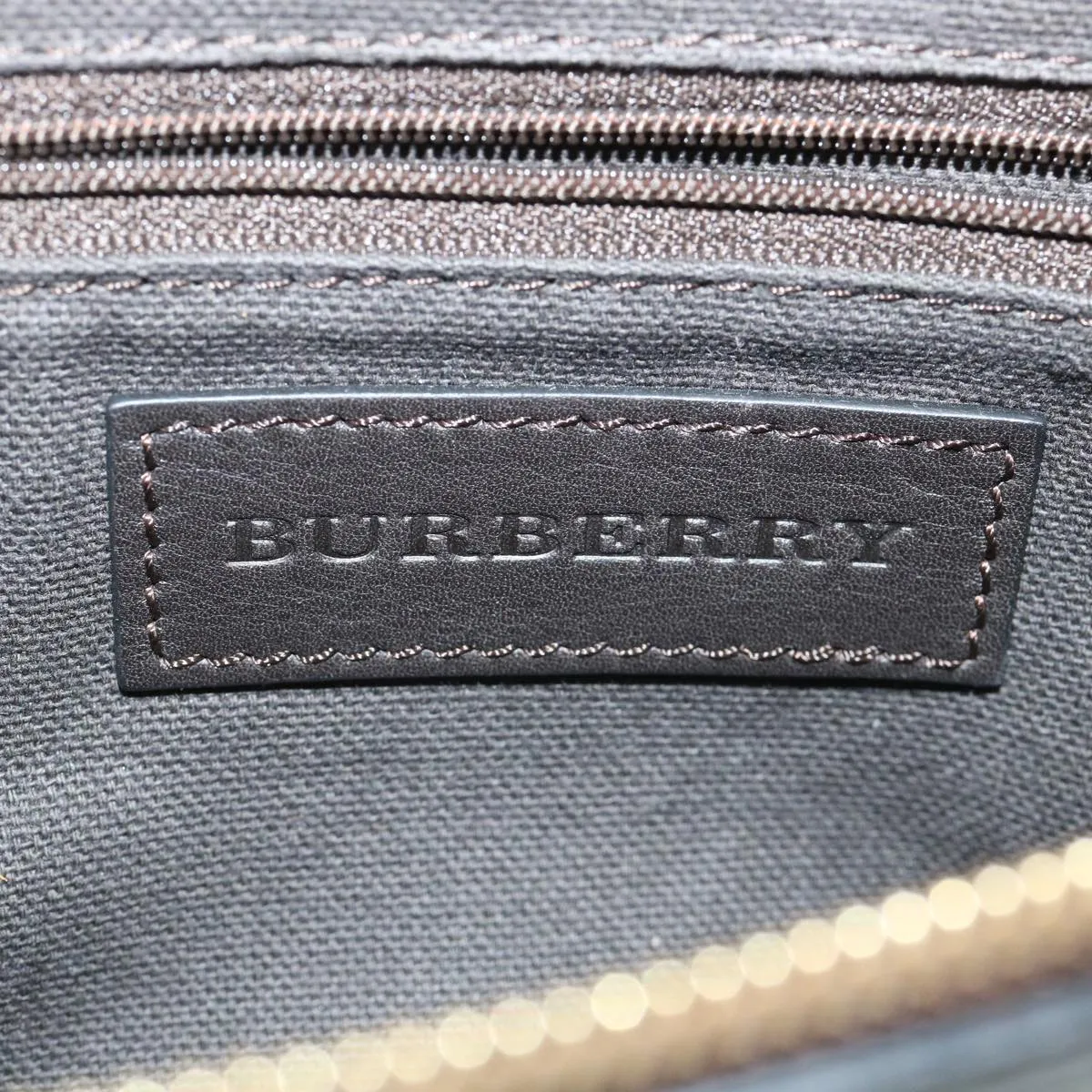 BURBERRY Nova Check Shoulder Bag Canvas Leather Beige Auth 32763A