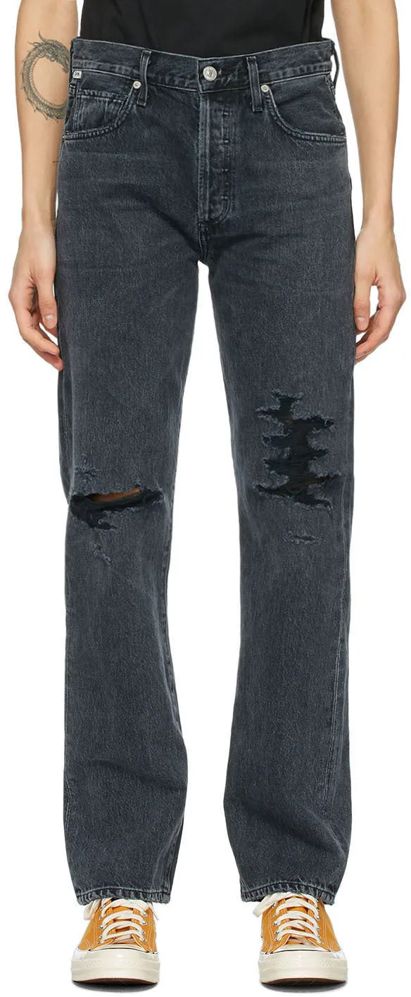 Citizens of Humanity Black Emery High-Rise Relaxed Jeans