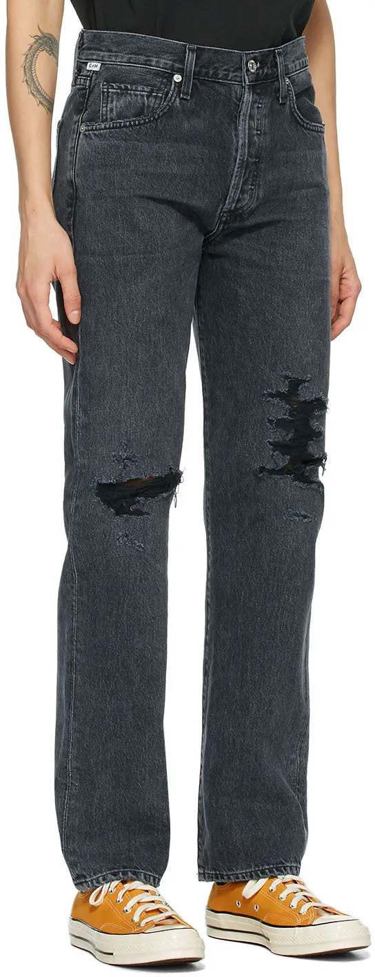 Citizens of Humanity Black Emery High-Rise Relaxed Jeans