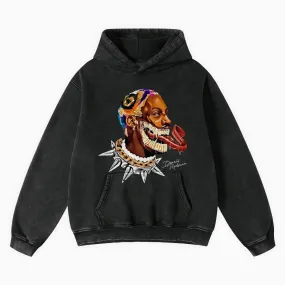 Dennis Rodman Venom Graffiti Print Hoodie
