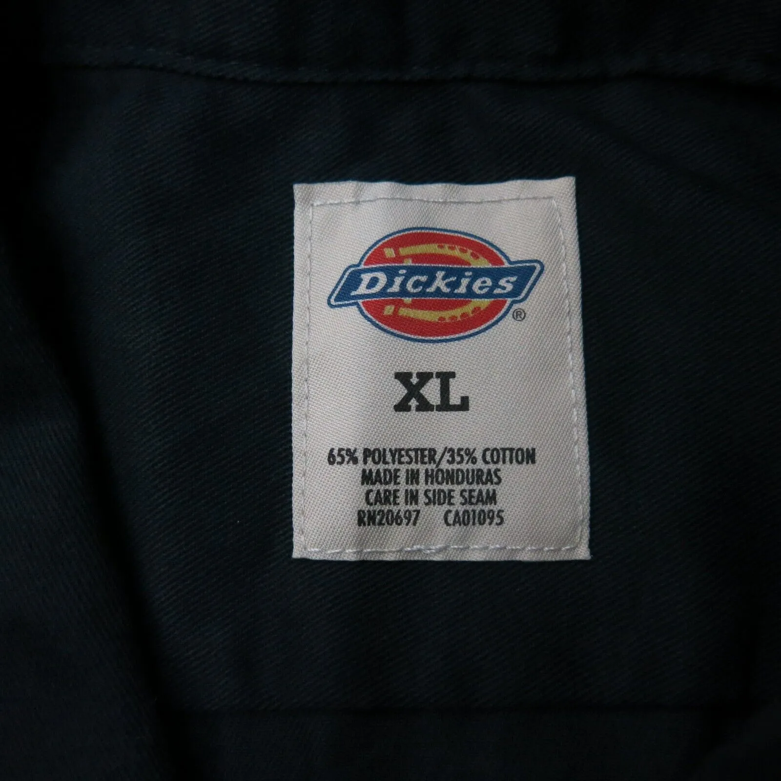 Dickies Shirts Men X Large Black Button Up Shirt Short Sleeve Lightweight Pocket