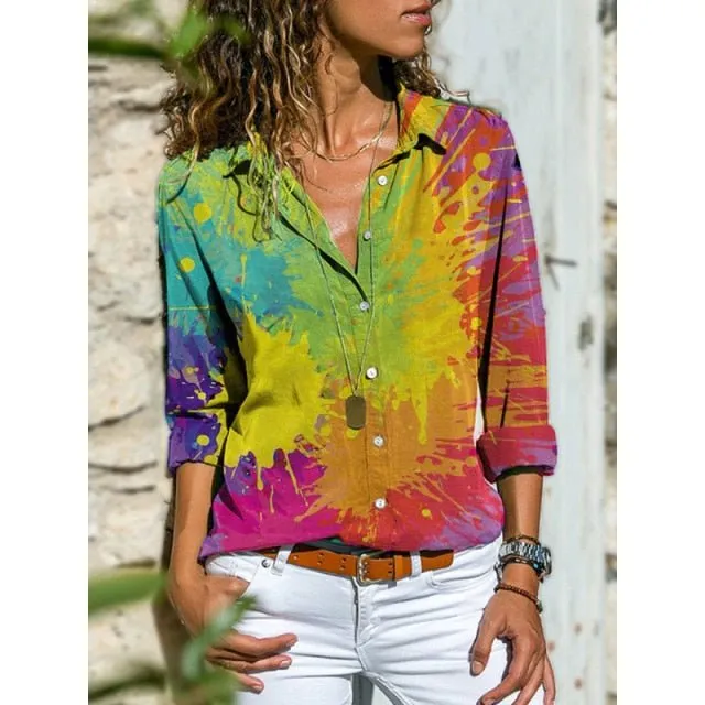 GEFEVOQE Poly Button-Down Shirt