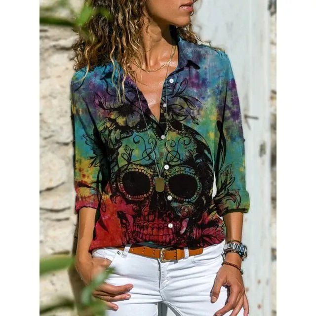 GEFEVOQE Poly Button-Down Shirt