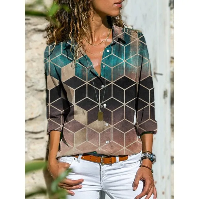 GEFEVOQE Poly Button-Down Shirt