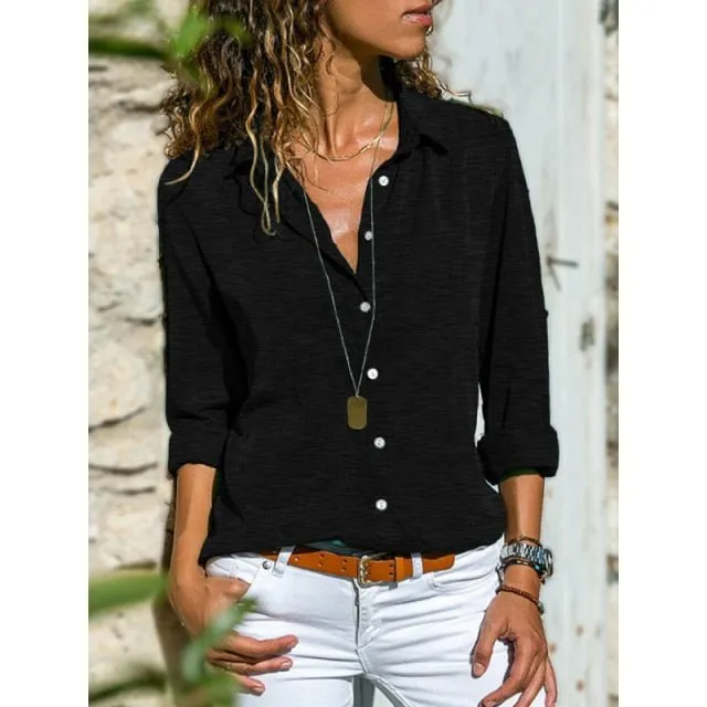 GEFEVOQE Poly Button-Down Shirt