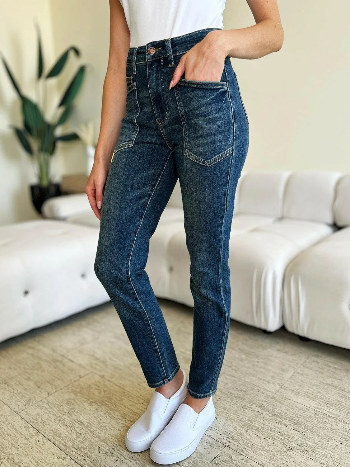 High Rise Relaxed Fit Regular & Plus Sizes