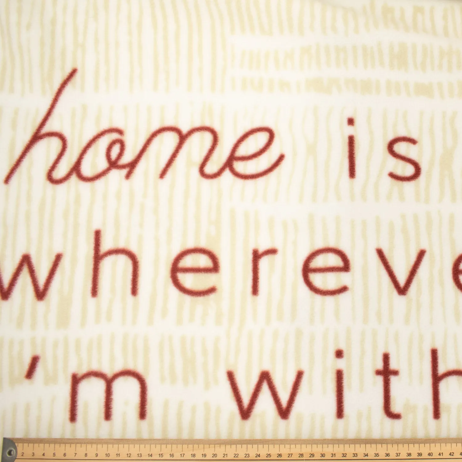 Home is wherever I'm with you Printed Polar Fleece Design 95 - 1.85M Panel