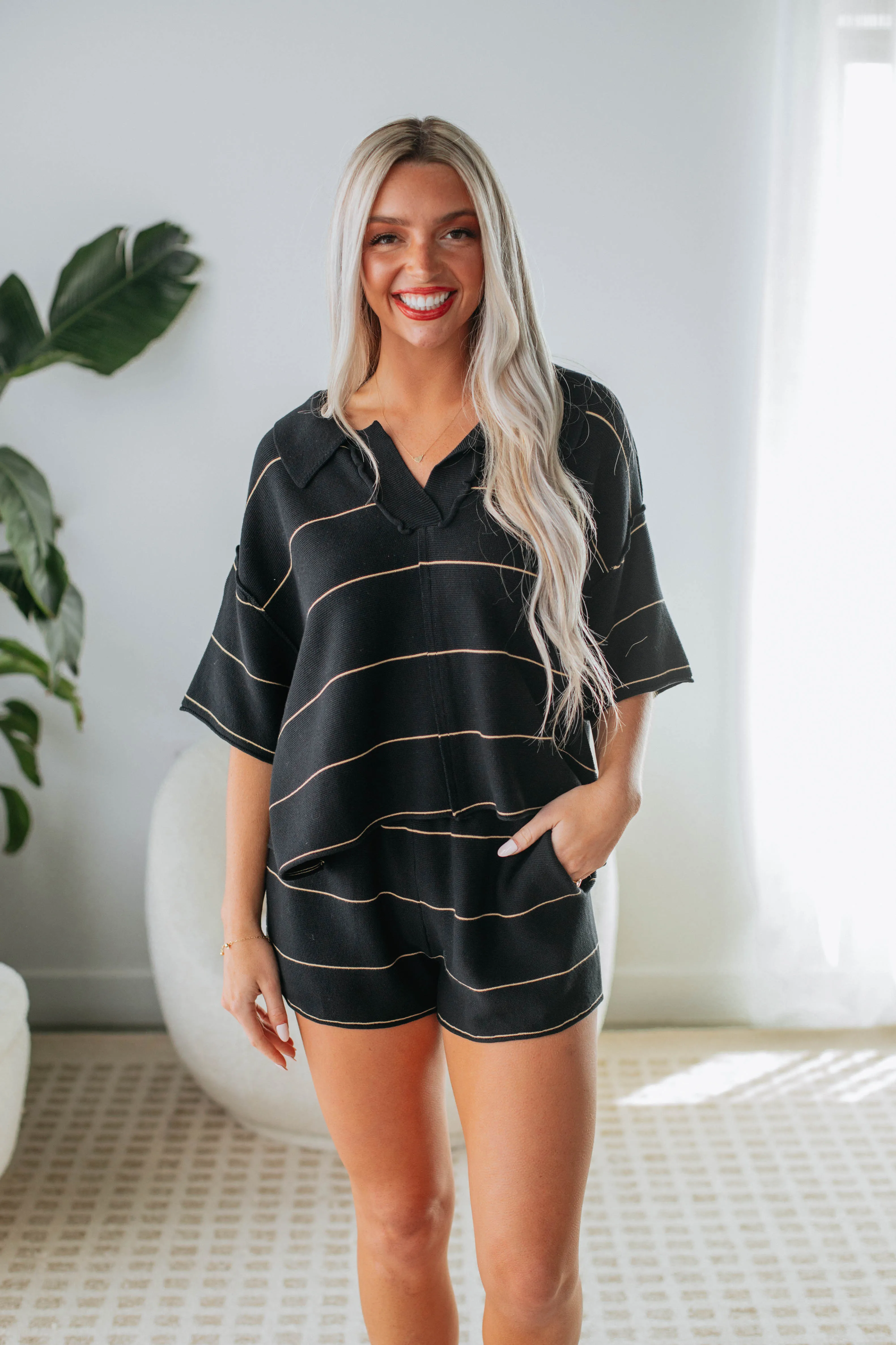 Jessie Knit Shorts - Black