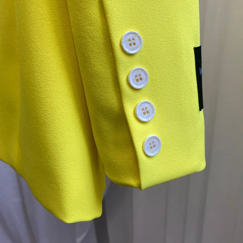 Notched Long Sleeve Casual Blazer