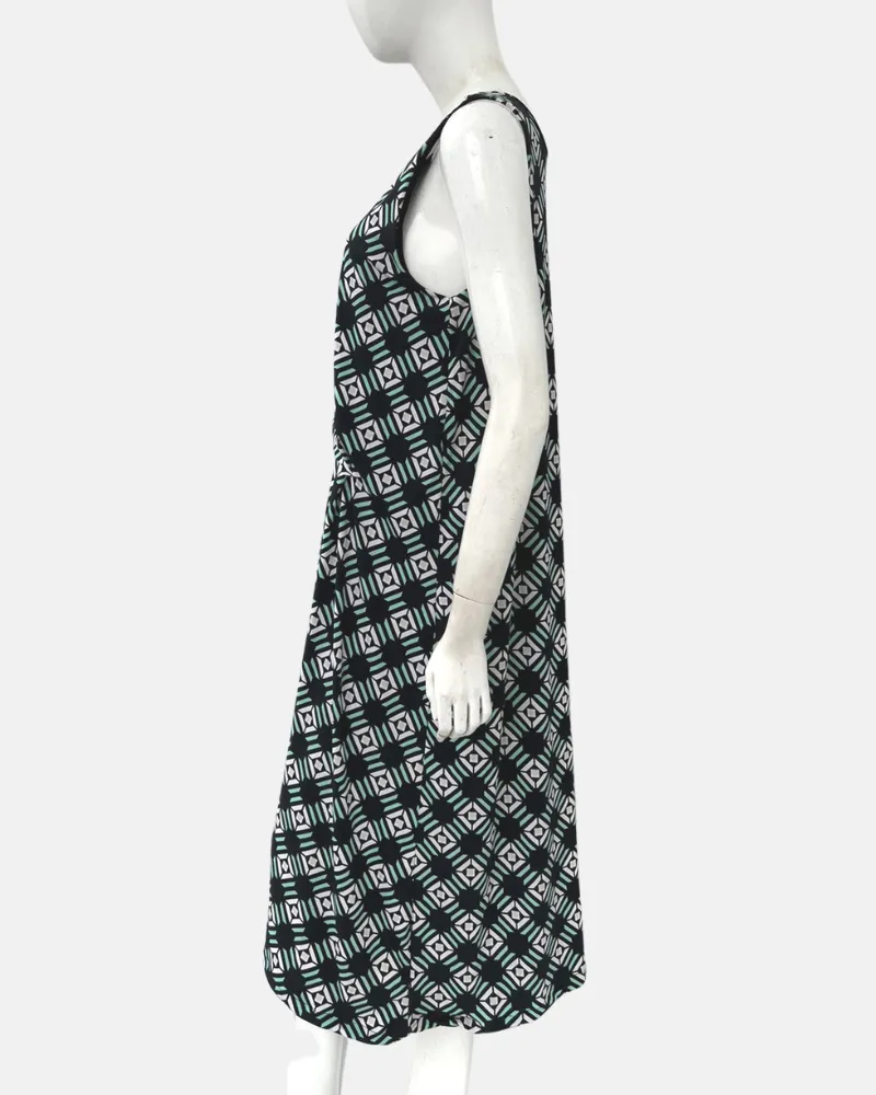 Reena Sleeveless Printed Jersey Short Dress