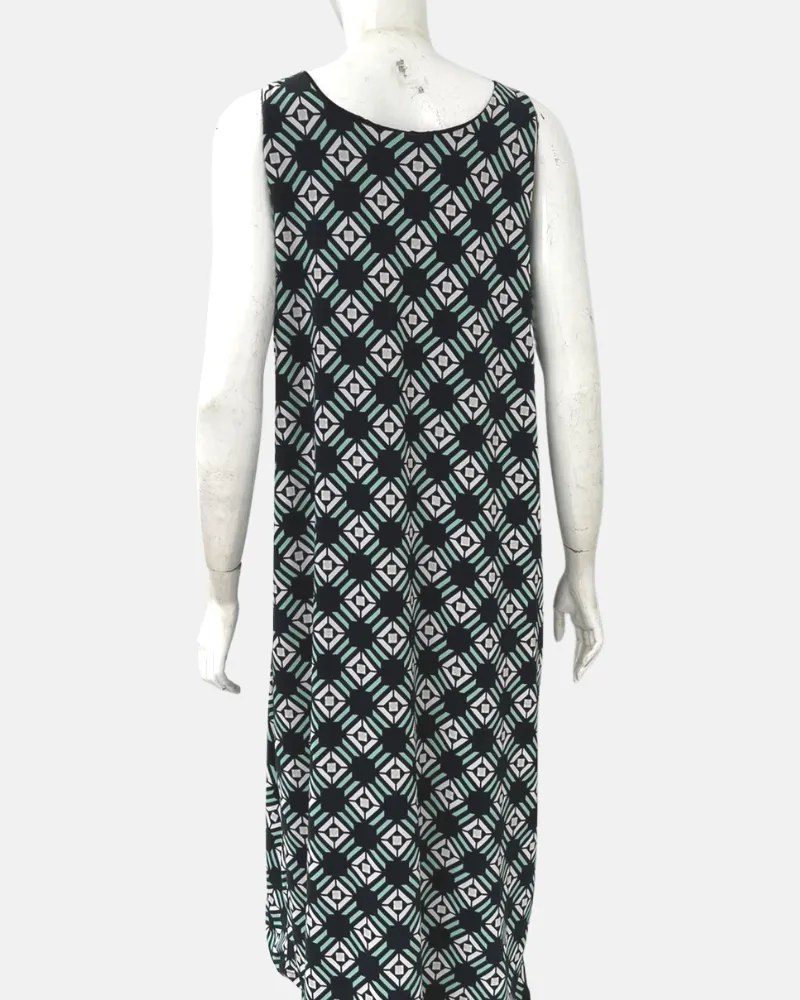 Reena Sleeveless Printed Jersey Short Dress