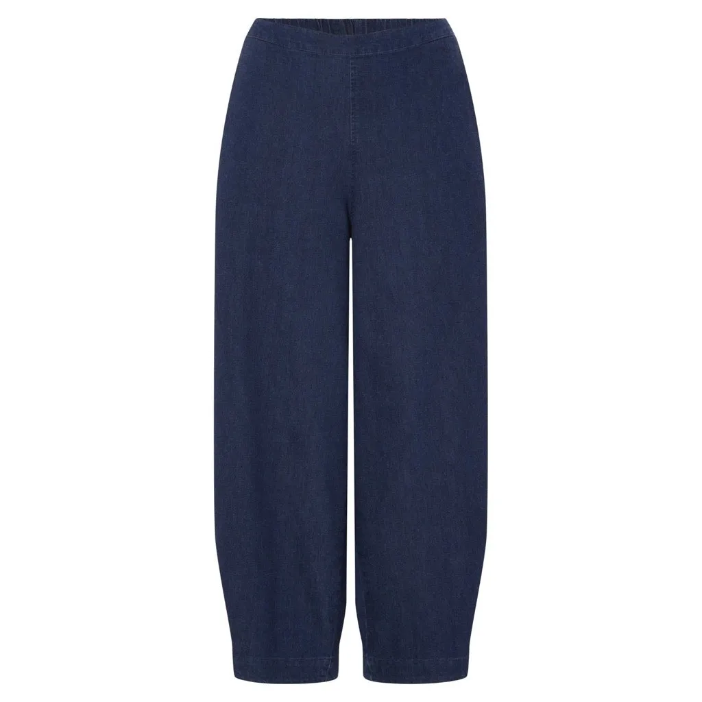 Stretch Denim Bubble Trouser - Denim