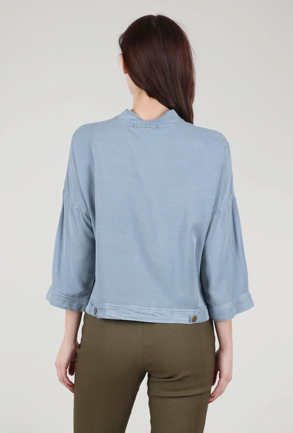 Twill Colbert Jacket, Orion Blue