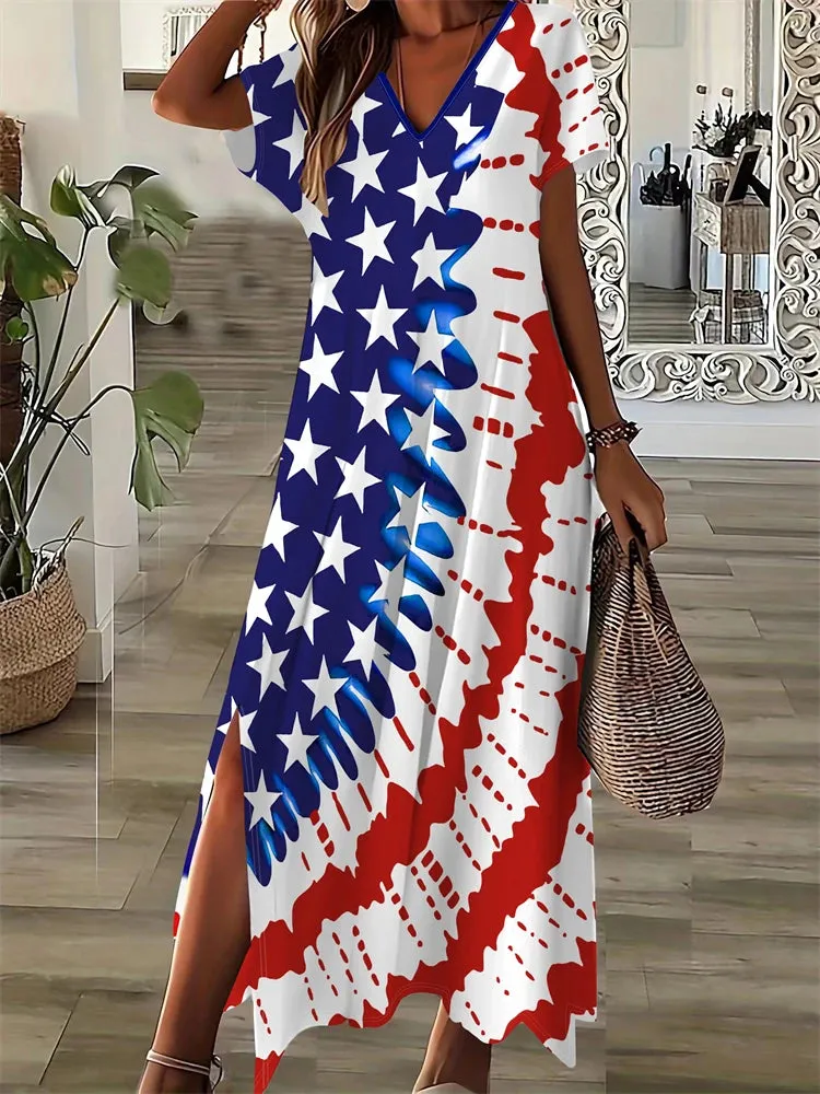 Vintage Printed Women's Dresses Summer